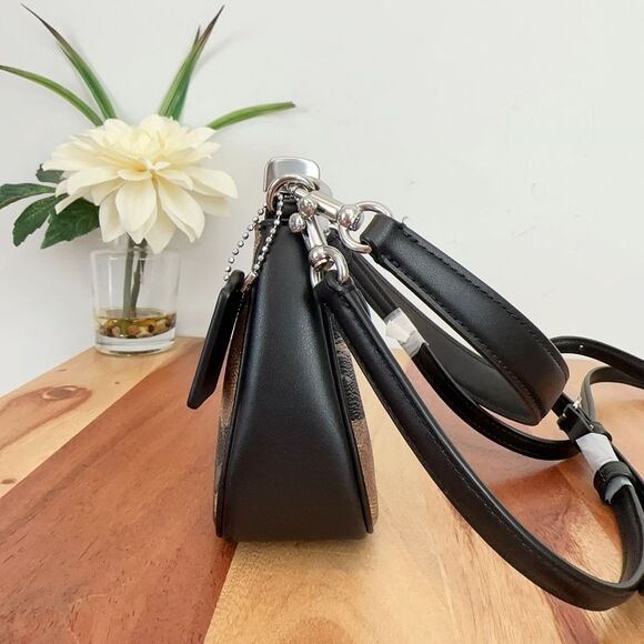 NWT Coach Teri Mini Crossbody Bag In Signature Canvas With Bow‎ Print - Picture 4 of 8